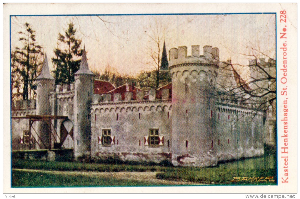 Kaartje Chromo (5,5 X 8,5cm) Kasteel Henkenshagen St. Oedenrode N° 228 Uitgave: Honig´s Maizena - Autres & Non Classés