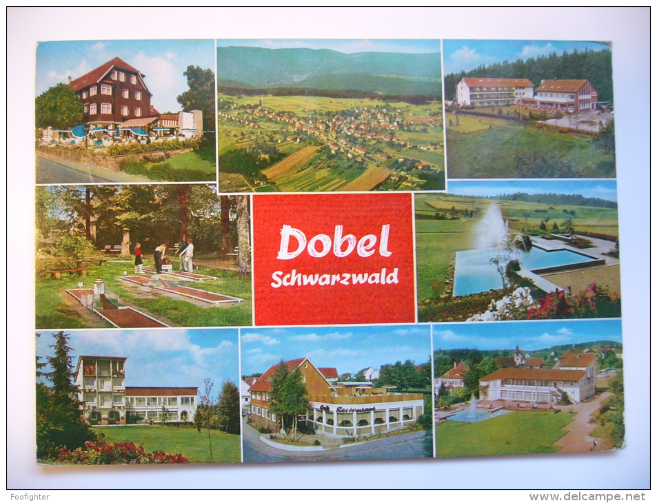 DOBEL Schwarzwald Mehrbildkarte Stempel 1972 Used Stamp - Hochschwarzwald