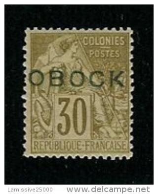 OBOCK NON EMIS 30 C   NEUF * TRES FRAIS  TTB TRES RARE SURCHARGE REALISE A LA DEMANDE  DE ARTHUR MAURY - Unused Stamps