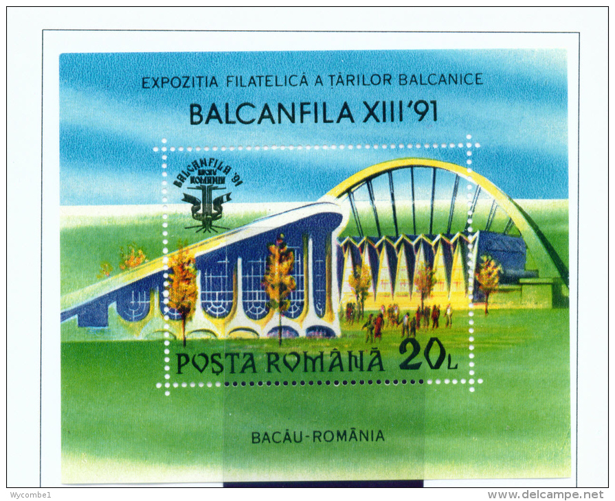 ROMANIA - 1991  Balkanfila Miniature Sheet  Unmounted Mint - Nuovi