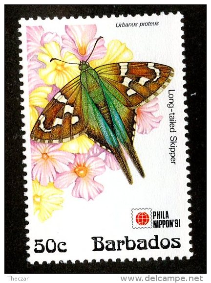 1980x)  Barbados 1991 - Sc # 808  Mnh**  ( Catalogue $2.00) - Barbades (1966-...)