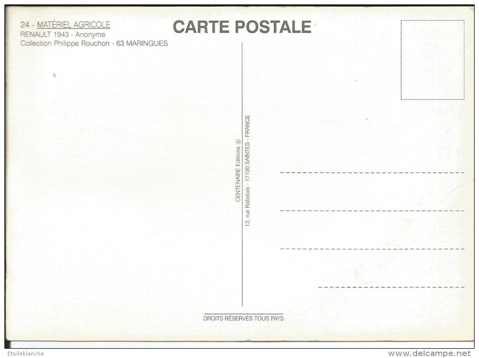 Publicité, Tracteur Renault 1943 - Au Service De La Terre Française - Agriculture, Matériel Agricole, France - Trattori