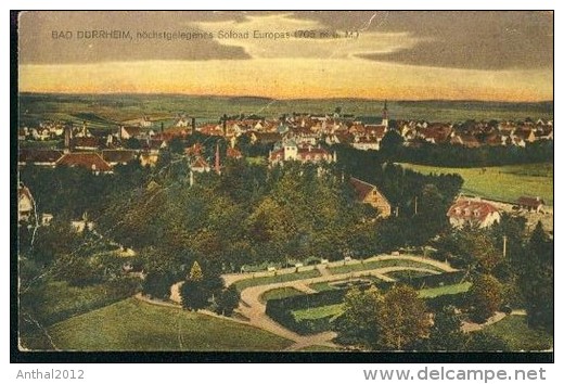 Litho Bad Dürrheim Panorama Höchstgelegenes Solbad Europas 20.9.1921 Ballon-Aufnahme - Bad Dürrheim