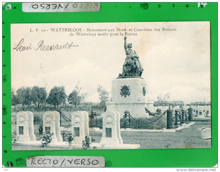 WATTRELOOS MONUMENT AUX MORTS ET CIMETIERE DES ENFANTS - Wattrelos