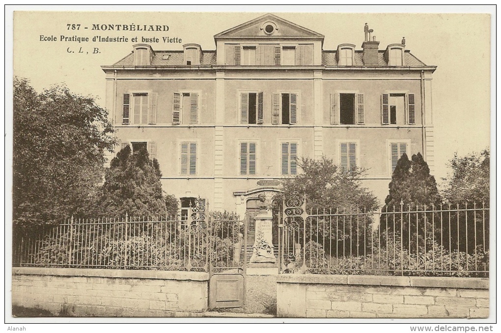 MONTBELIARD Ecole Pratique D´Industrie Et Buste Viette (CLB) Doubs (25) - Montbéliard