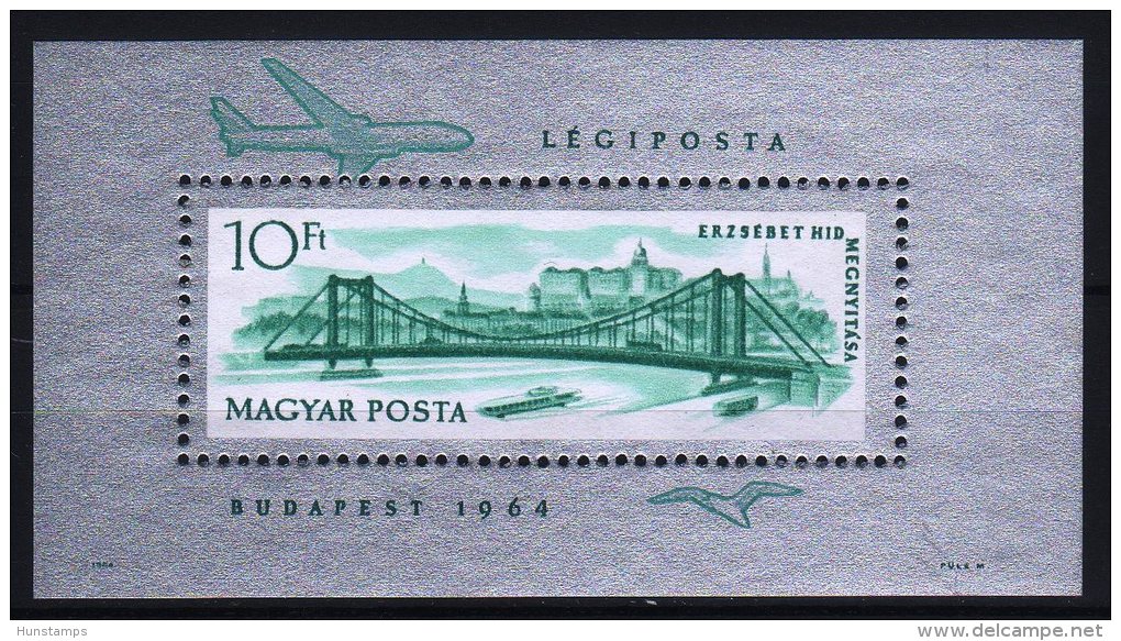 Hungary 1964. Bridge Sheet With Special CLOSED Perforation MNH (**) Michel: Block 45AI - Varietà & Curiosità