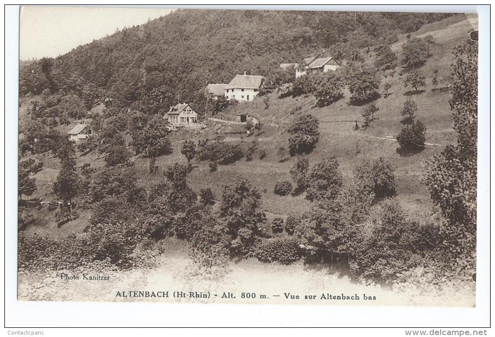 ALTENBACH  ( 68 )  - Vue Sur Altenbach  Bas - Other & Unclassified