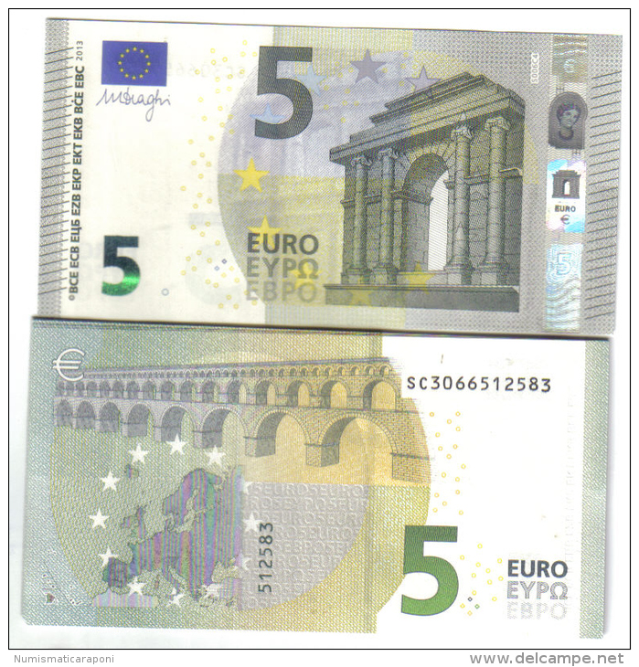 NEW 5 € ITALIA ITALIE UNC DA MAZZETTA SC Soudoyer S006C4 Cod.€.008 - 5 Euro