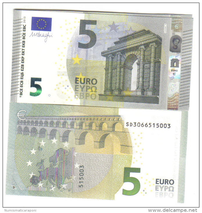 NEW 5 € ITALIA ITALIE UNC DA MAZZETTA SD Soudoyer S006C3 Cod.€.009 - 5 Euro