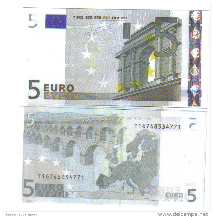 5 € IRLANDA  JEAN-CLAUDE TRICHET UNC DA MAZZETTA T Soudoyer K003J2 Cod.€.013 - 5 Euro