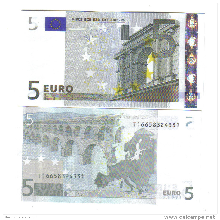 5 € IRLANDA  EIRE JEAN-CLAUDE TRICHET UNC DA MAZZETTA T Soudoyer K003B3 Cod.€.014 - 5 Euro