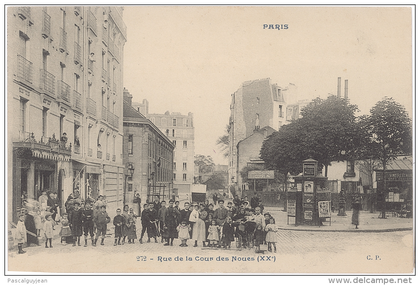 CPA PARIS 20 - RUE DE LA COUR DES NOUES - Arrondissement: 20