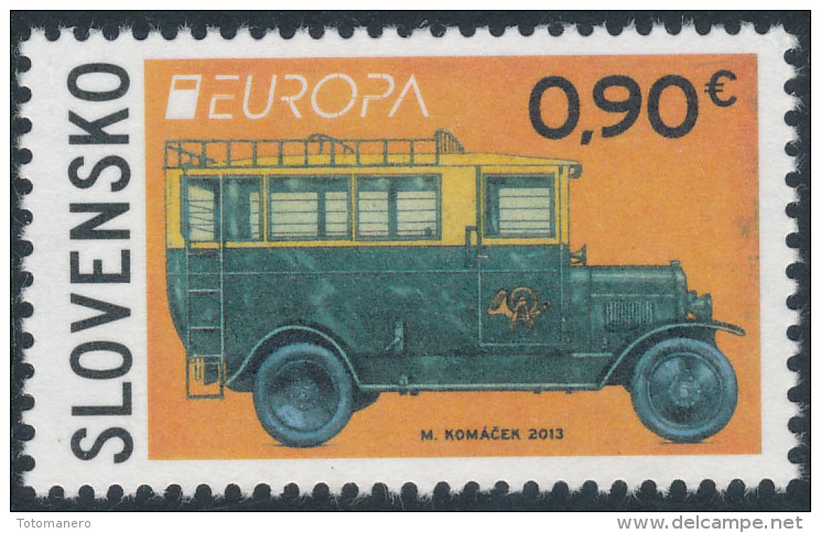 SLOVAKIA/Slowakei/Slovens Ko EUROPA 2013 "The Postman Van" Set Of 1v, Gummed** - 2013