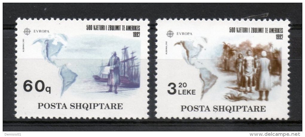 Europa 1992 - Albanie - Yvert & Tellier N° 2291/92 - Neuf - 1992