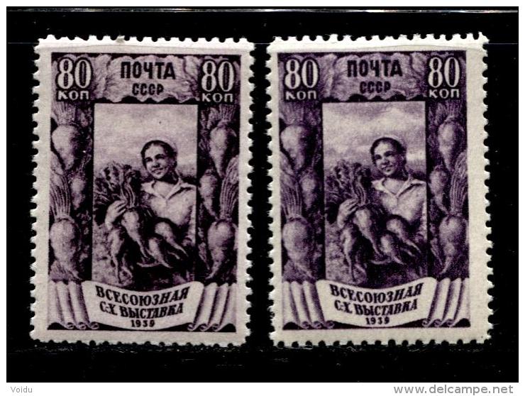 Russia 1939 Mi 707 MNH OG Raster BP And  &#1043;&#1056; - Neufs
