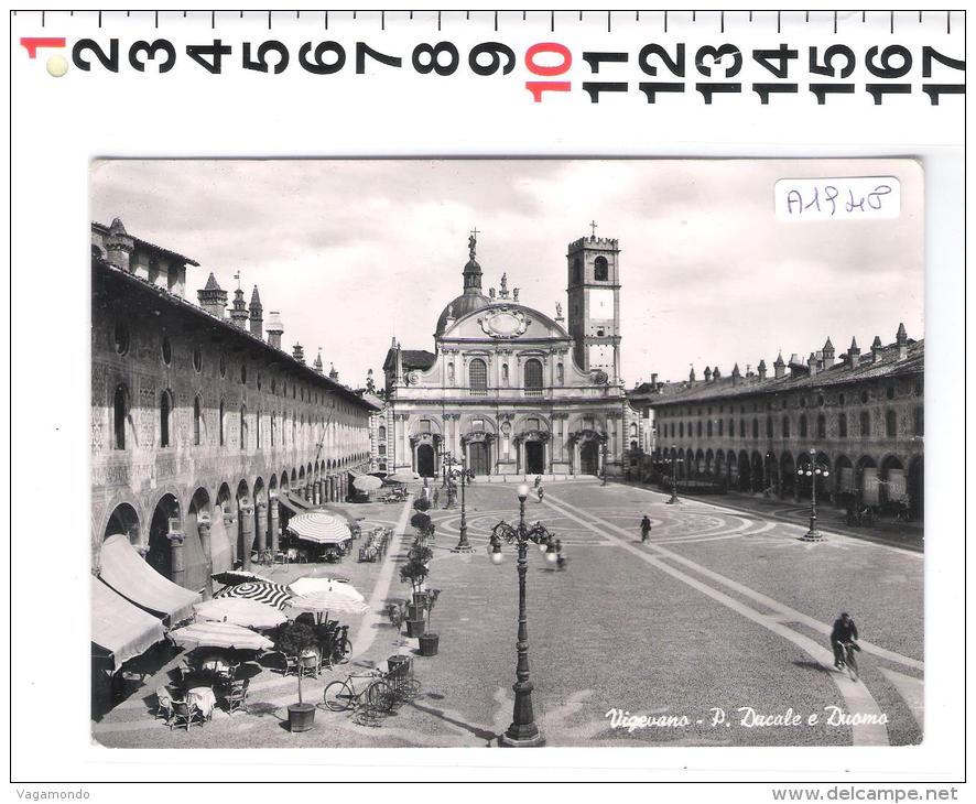 A1948 VIGEVANO PALAZZO DUCALE  DUOMO BICICLETTE - Vigevano