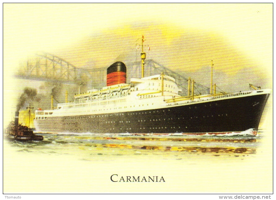 Cunard Ocean Liners  -  ´Carmania´  -  Art Card  -  CP - Paquebots