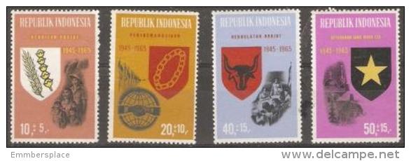 INDONESIA - 1965 20th Annversary 4 Values MNH **  SG 1052-3 & 1055-6 - Indonesia