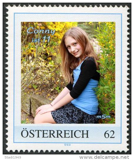 Personalisierte Briefmarke PM 8106333 "CONNY IST 11" Mit Dazupassender Postkarte - Persoonlijke Postzegels