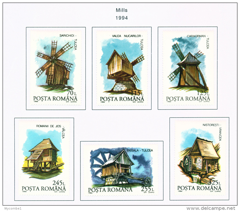 ROMANIA - 1994  Mills  Mounted Mint - Unused Stamps