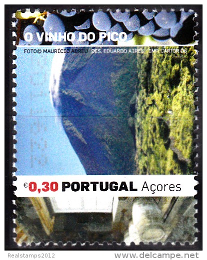 PORTUGAL - 2006,    Vinho Do Pico - Açores.    € 0,30  (o)    MUNDIFIL  Nº 3463 - Oblitérés