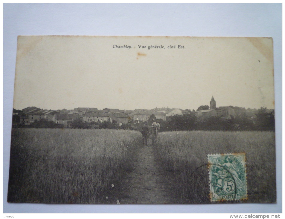 CHAMBLEY  (Meurthe-et-Moselle)  :  Vue Générale , Côté Est. - Chambley Bussieres