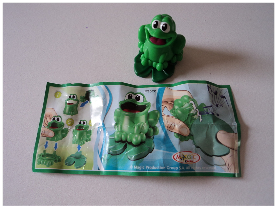 Kinder Surprise FT 020 Natoons - Grenouille + Bpz - Mountables