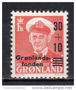 (SA0558) GREENLAND, 1959 (Greenland Fund). Mi # 43. MNH** Stamp - Unused Stamps