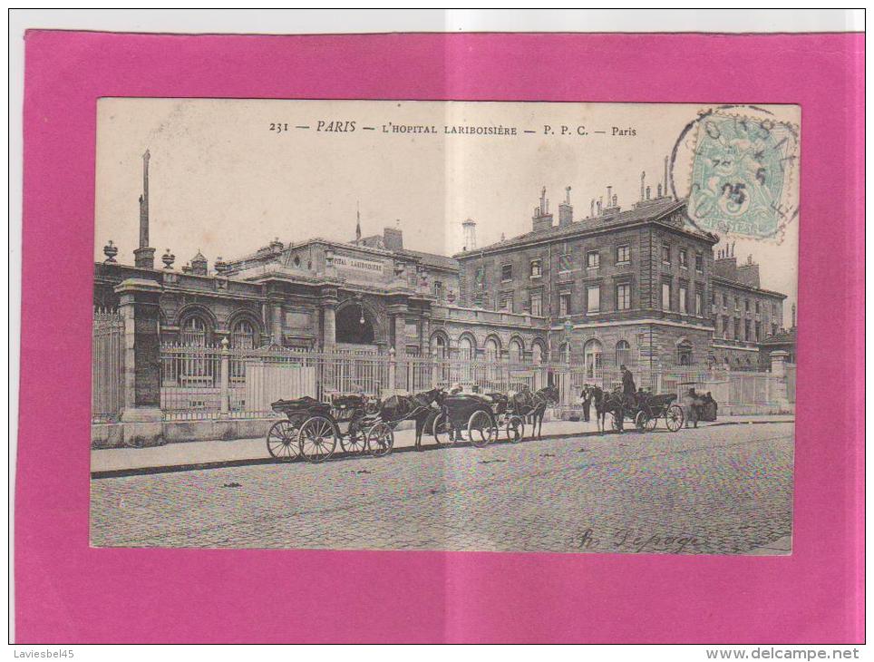 Dept 75 - PARIS . Hopital Lariboisière  N° 231 - Année 1905 - Santé, Hôpitaux