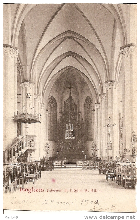 PK. ISEGHEM - INTERIEUR DE L´EGLISE ST. HILON - Izegem