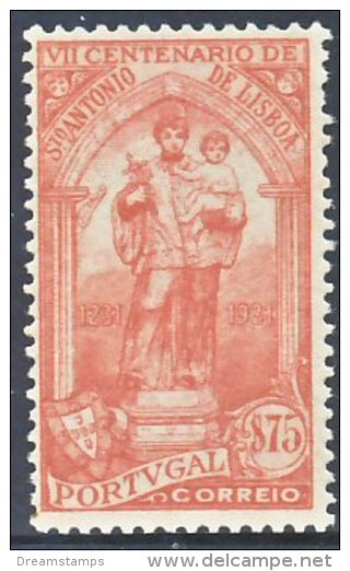 !										■■■■■ds■■ Portugal 1931 AF#534* St.Anthony 0$75 (x0001) - Unused Stamps