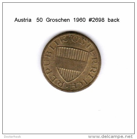 AUSTRIA   50  GROSCHEN  1960  (KM # 2885) - Oesterreich