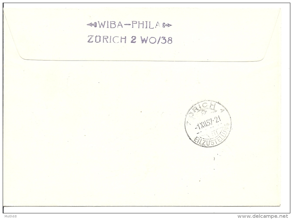 1957 PJ Tag Der Briefmarke Basel Mischbrief - Briefe U. Dokumente