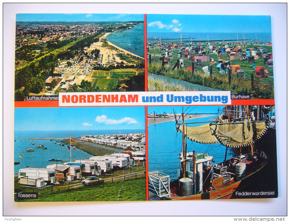 Nordenham Und Umgebung Mehrbildkarte 1984 Used Stamp - Stempel - Ganzsache - Nordenham