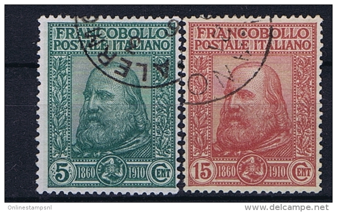 Italy: 1910 Mi 95-96 Used - Gebraucht