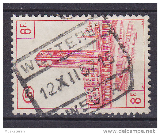 Belgium Chemin De Fer Railway Chemin De Fer Bahnhof Gare Deluxe WETTEREN 1957 Cancel !! - Sonstige & Ohne Zuordnung