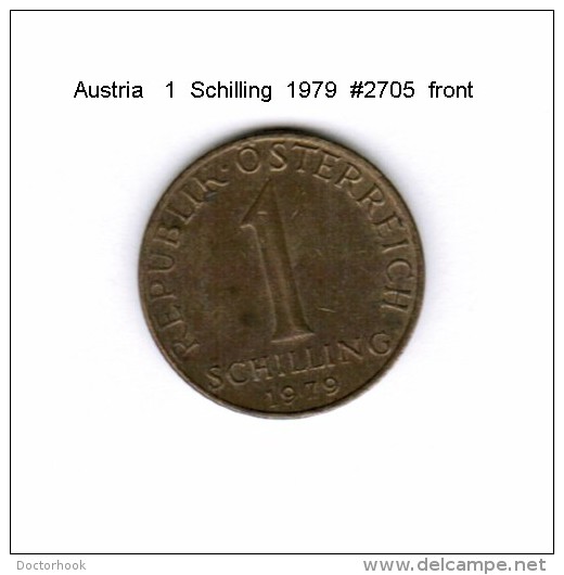 AUSTRIA   1  SCHILLING  1979  (KM # 2886) - Oesterreich