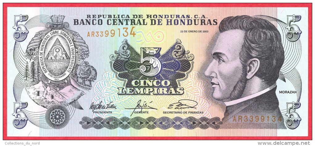 Honduras - 5 Lempiras 2003 UNC / Papier Monnaie - Honduras - Honduras