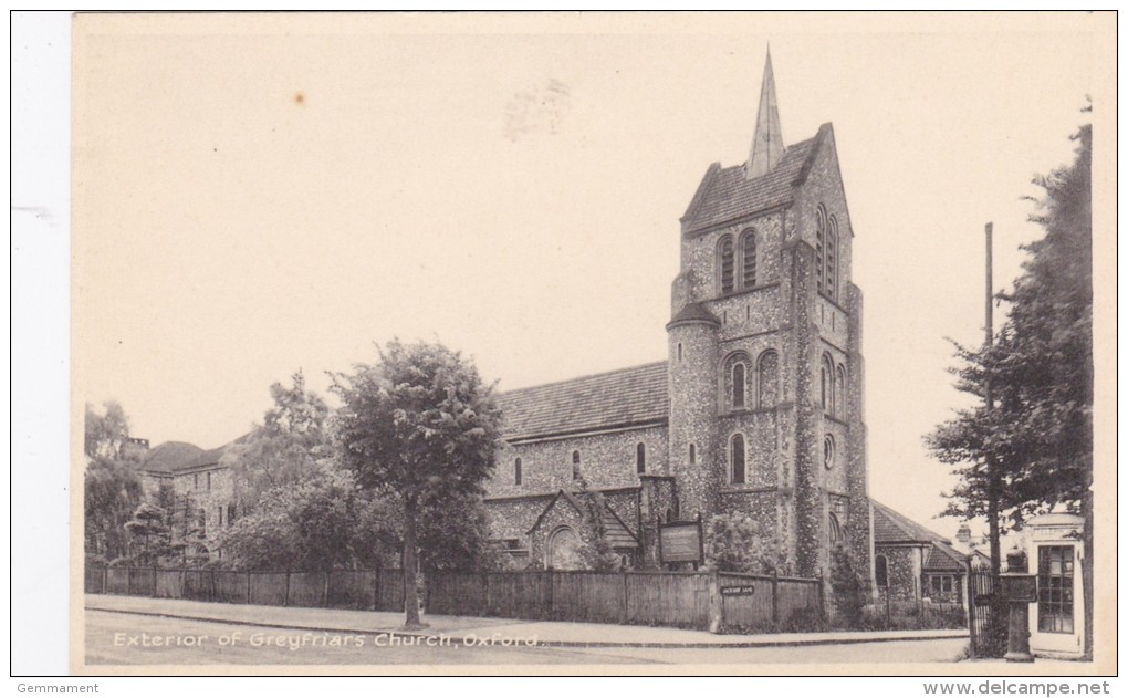 OXFORD -GREYFRIARS CHURCH - Oxford