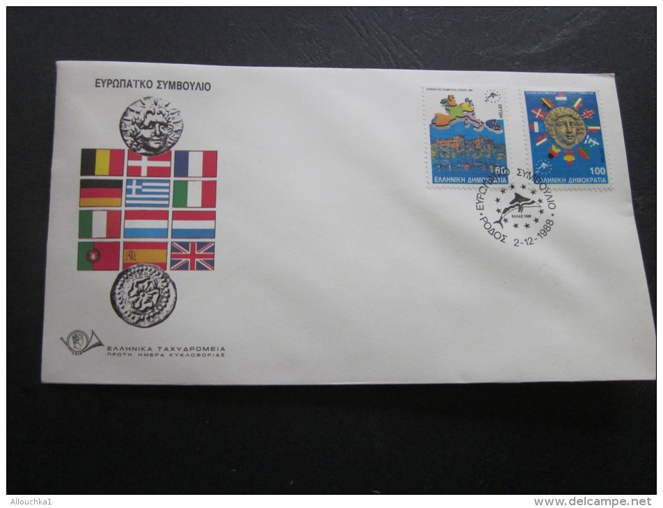 FDC First Day Cover De Grèce Greece 1er  Premier Jour Du 2 Décembre 1988 - FDC