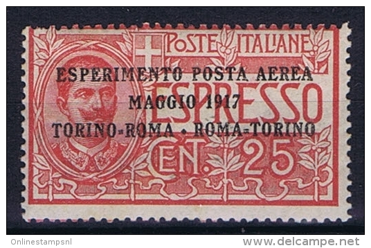 Italy: 1917, Mi 126 MNH/**, Sa Posta Aerea 1  CV 75 Euro - Luftpost