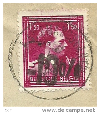 724N (-10%) Op Brief Met Stempel ST-AMANDS (ANTW.) , Met Hoofding "SCHELDEMOLENS / SINT-AMANDS-PUURS" - 1946 -10%