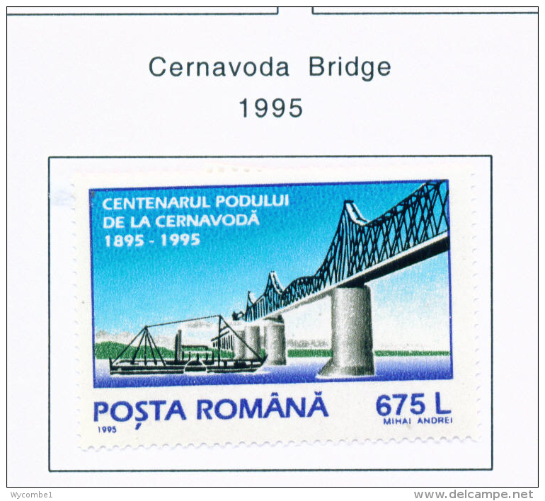 ROMANIA - 1995  Saligny Bridge  Mounted Mint - Ungebraucht