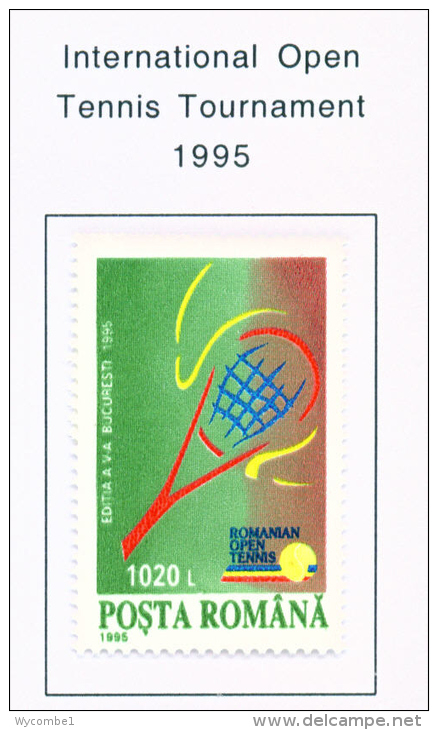 ROMANIA - 1995  Tennis  Mounted Mint - Ungebraucht