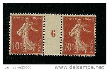 FRANCE TYPE SEMEUSE N° 135 *  MILLESIME 6 DE 1906 TYPE II - Millésime