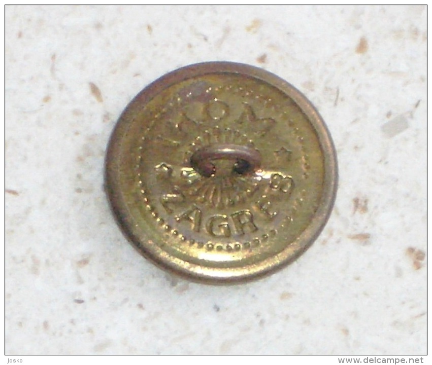 YUGOSLAVIA NAVY (JRM) Vintage Button * Marine Bouton Marina Yougoslavie Jugoslawien Jugoslavia JNA ARMY - Barcos