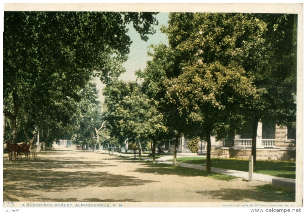 (707) Older Postcard - Carte Ancienne - Albuquerque Street - Albuquerque