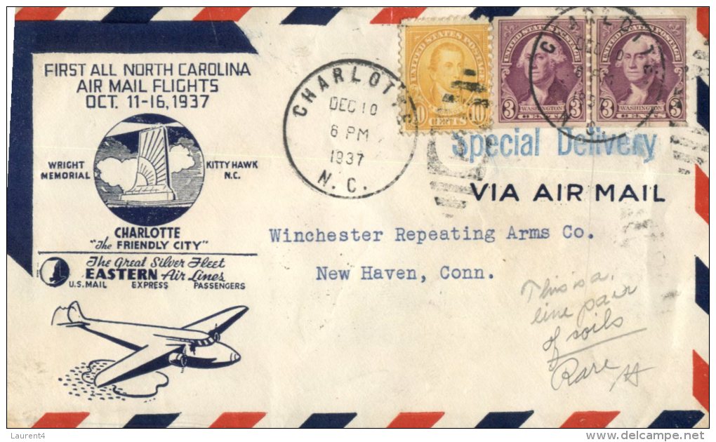 (555) USA First Day Cover - 1937 - Special Delivery - 1851-1940