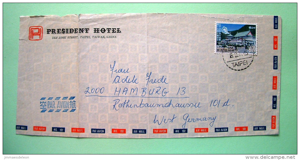 Taiwan 1972 Cover To Germany - Sun Yat-sen Building - Briefe U. Dokumente