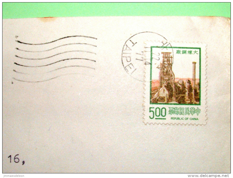 Taiwan 1977 Cover To Holland - Steel Mill - Covers & Documents